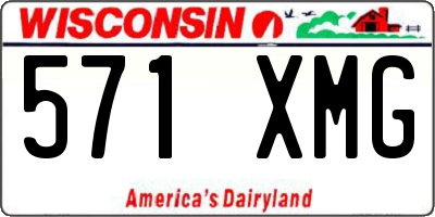 WI license plate 571XMG