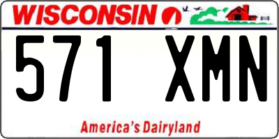 WI license plate 571XMN