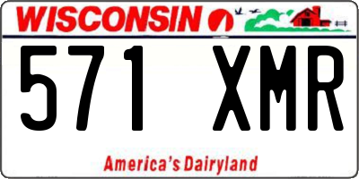 WI license plate 571XMR