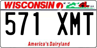 WI license plate 571XMT