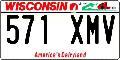 WI license plate 571XMV