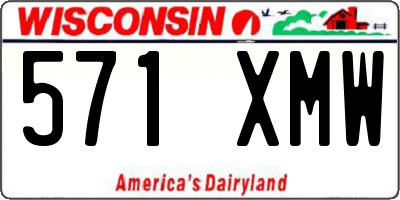 WI license plate 571XMW