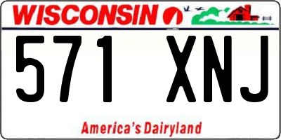 WI license plate 571XNJ