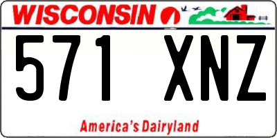 WI license plate 571XNZ