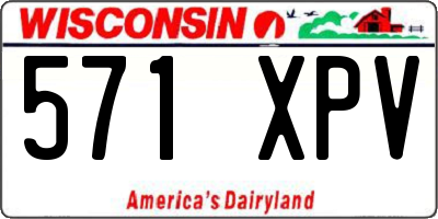 WI license plate 571XPV