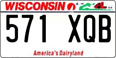 WI license plate 571XQB