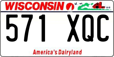 WI license plate 571XQC