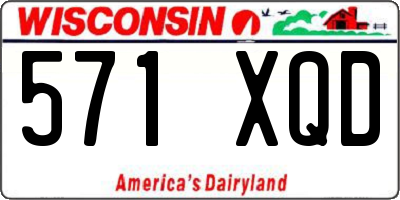 WI license plate 571XQD