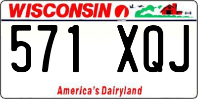 WI license plate 571XQJ