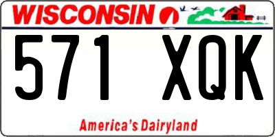 WI license plate 571XQK