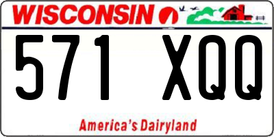 WI license plate 571XQQ