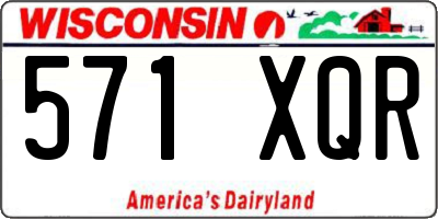 WI license plate 571XQR