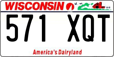 WI license plate 571XQT