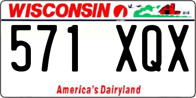 WI license plate 571XQX