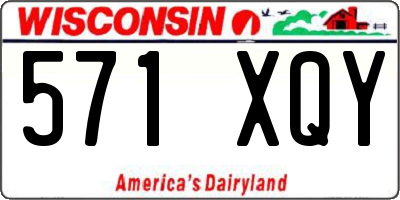WI license plate 571XQY