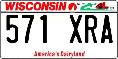 WI license plate 571XRA