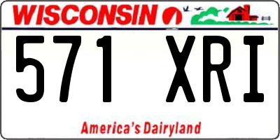 WI license plate 571XRI