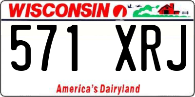 WI license plate 571XRJ