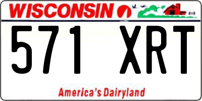 WI license plate 571XRT