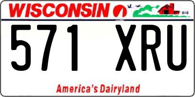 WI license plate 571XRU