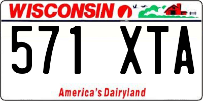 WI license plate 571XTA