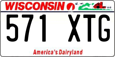 WI license plate 571XTG