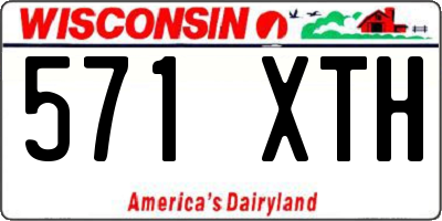 WI license plate 571XTH