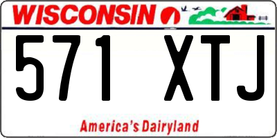 WI license plate 571XTJ