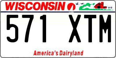 WI license plate 571XTM