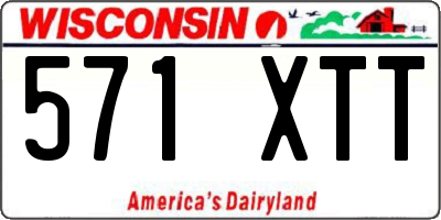 WI license plate 571XTT