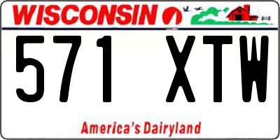WI license plate 571XTW