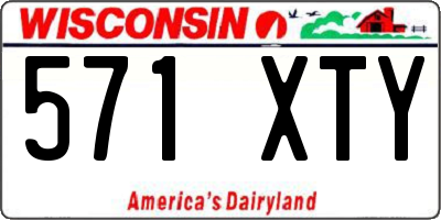 WI license plate 571XTY