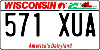 WI license plate 571XUA