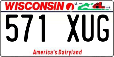 WI license plate 571XUG