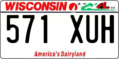 WI license plate 571XUH