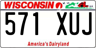 WI license plate 571XUJ