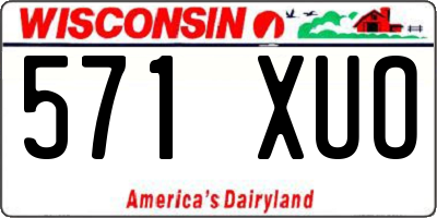 WI license plate 571XUO