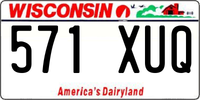 WI license plate 571XUQ