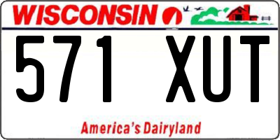 WI license plate 571XUT