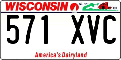 WI license plate 571XVC