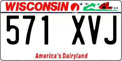 WI license plate 571XVJ