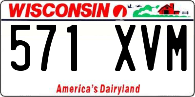 WI license plate 571XVM