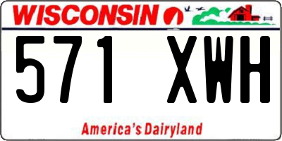 WI license plate 571XWH