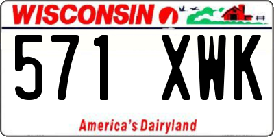 WI license plate 571XWK