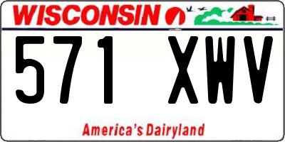 WI license plate 571XWV