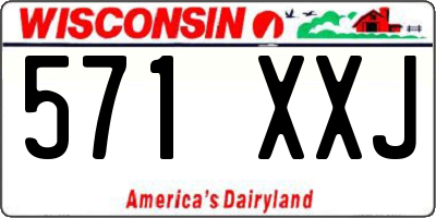 WI license plate 571XXJ