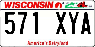 WI license plate 571XYA