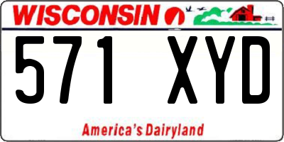 WI license plate 571XYD