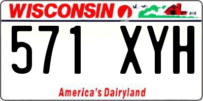 WI license plate 571XYH
