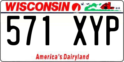 WI license plate 571XYP